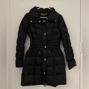 Michael Kors quilted black puffer jacket